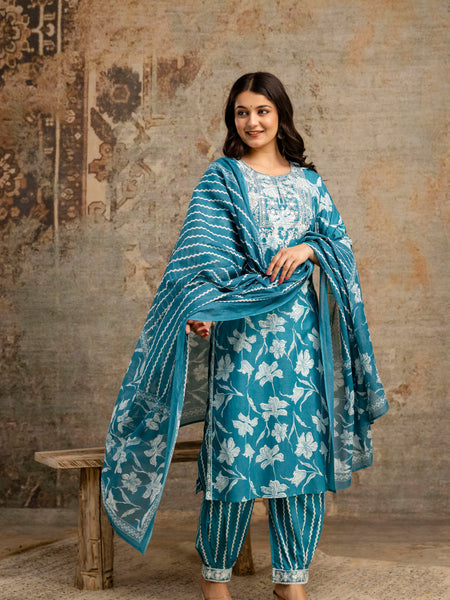 Firoji Cotton Suit Set for Women