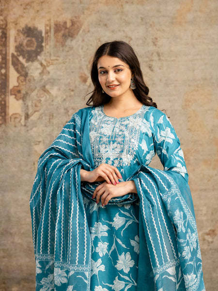 Firoji Cotton Suit Set for Women