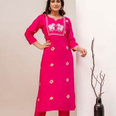 Rama Rayon Kurta Pant Set