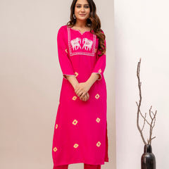 Rama Rayon Kurta Pant Set
